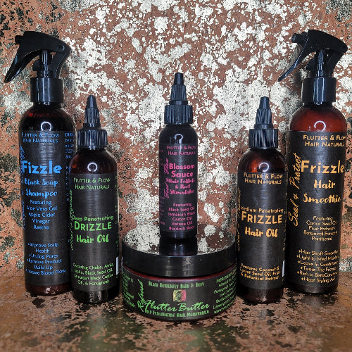 flutter flow hair naturals gold background