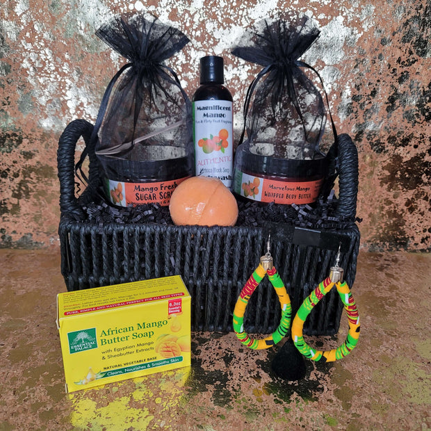 Marvelous Mango Gift Set with a Pair of African Earrings