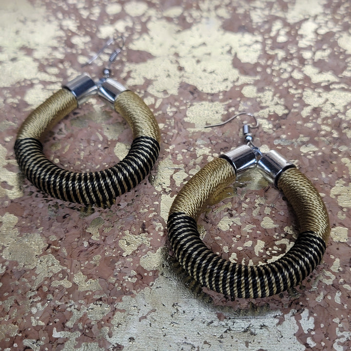 Thread Wrapped African Earrings