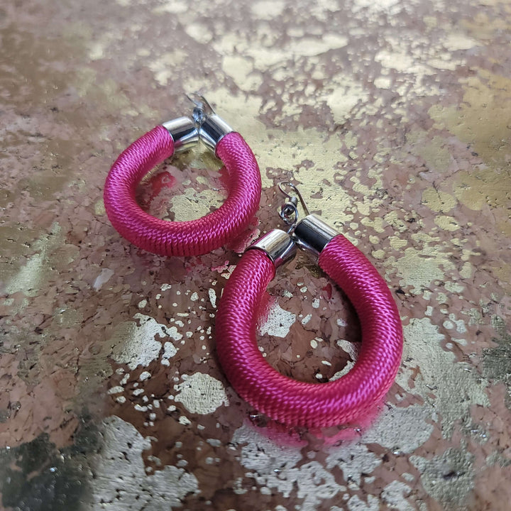 Thread Wrapped African Earrings