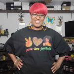 Peace, Love & Juneteenth T-shirt