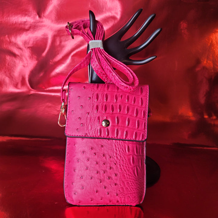 Faux Croc Phone Bag