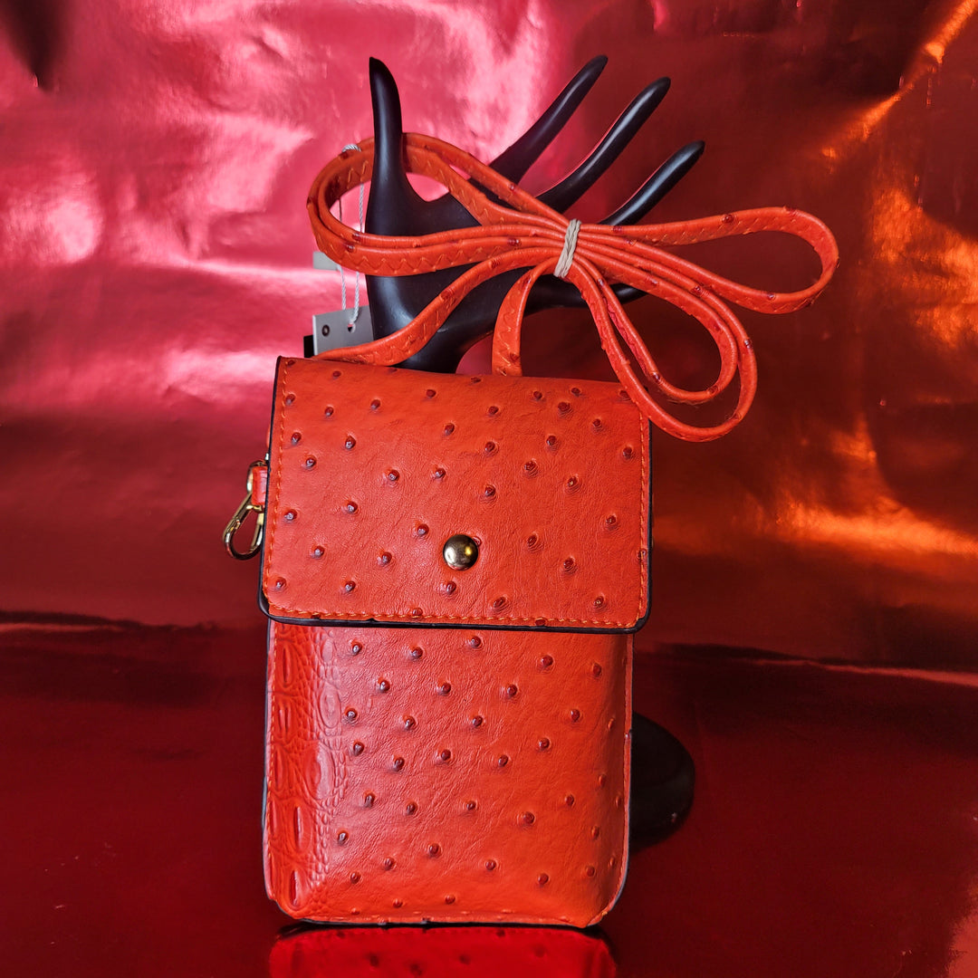 Faux Croc Phone Bag