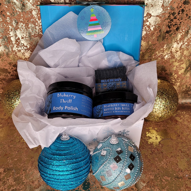 Blueberry Thrill Triple Bath & Body Treat Holiday Gift Box