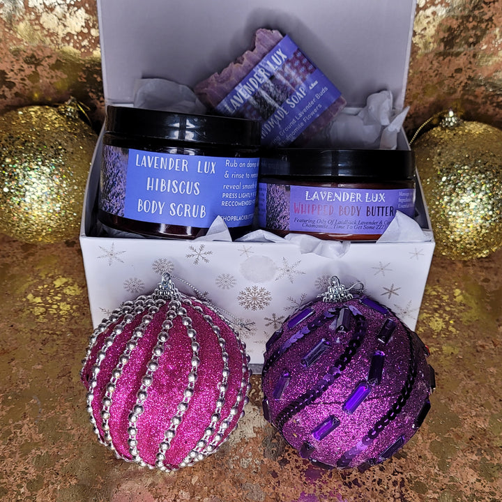 Lavender Lux Triple Bath & Body Treat Holiday Gift Box