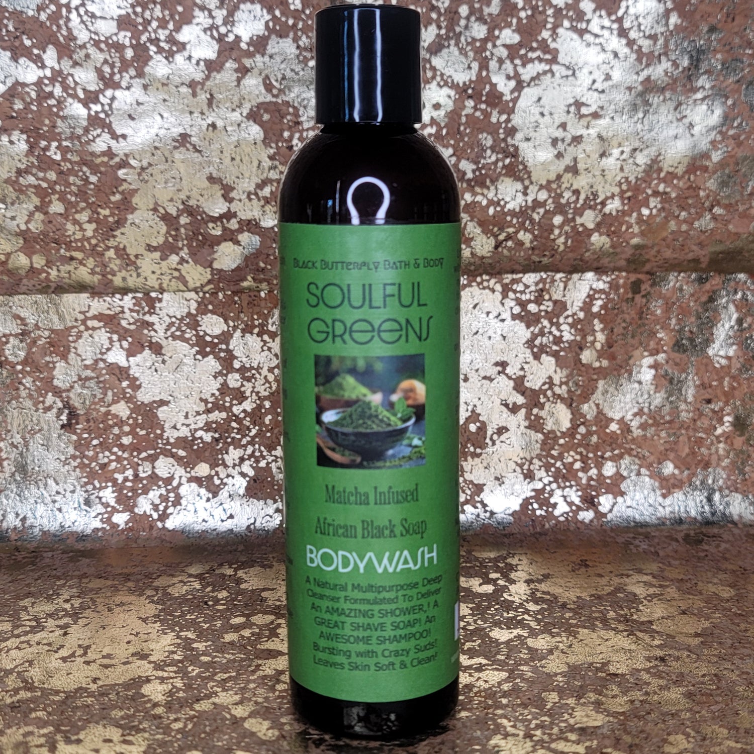 Soulful Greens Matcha Infused Black Soap Body Wash