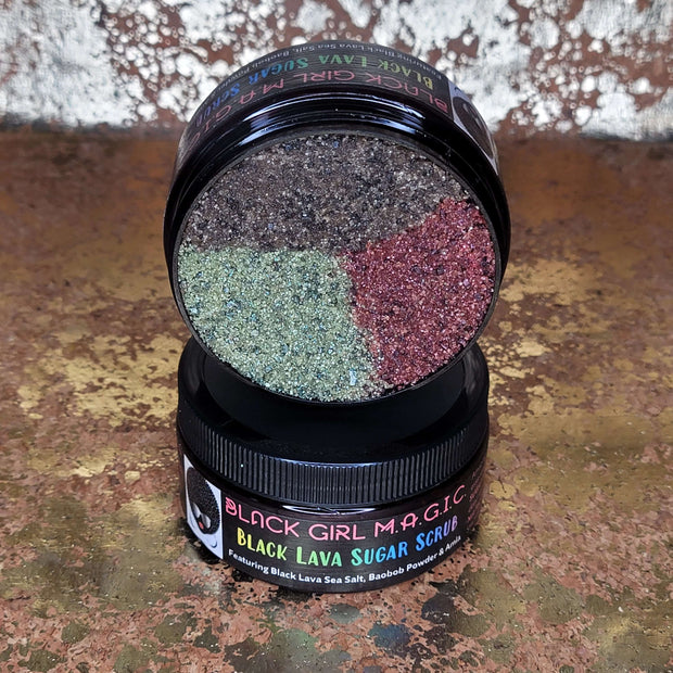 Black Girl Magic Black Lava Sugar Scrub 2