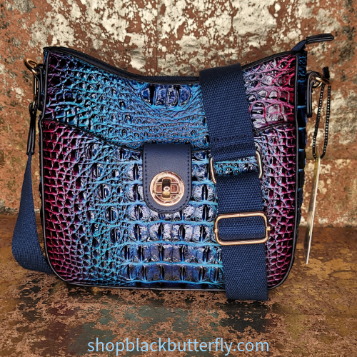 Blue_Maroon_Faux_Croc_Crossbody_Bag