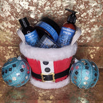 Blueberry Thrill Gift Set In Santa Belly Basket