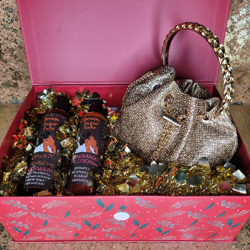 Brown Sugar Luxe Double Lovin Gift Set Collabed With Gold Bling Bag