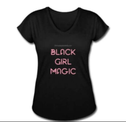 Black Girl Magic V- Neck Tee