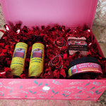 Strawberry Lemondrop 4pc Gift Set With Red Beaded Earrings