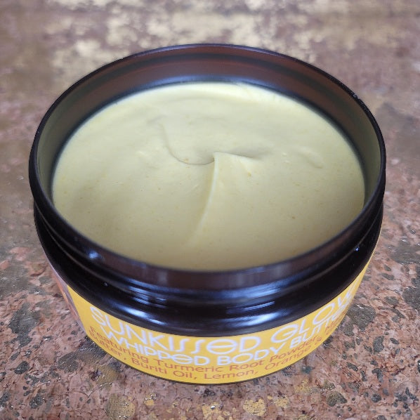 Sunkissed Glow Turmeric Body Butter open jar view