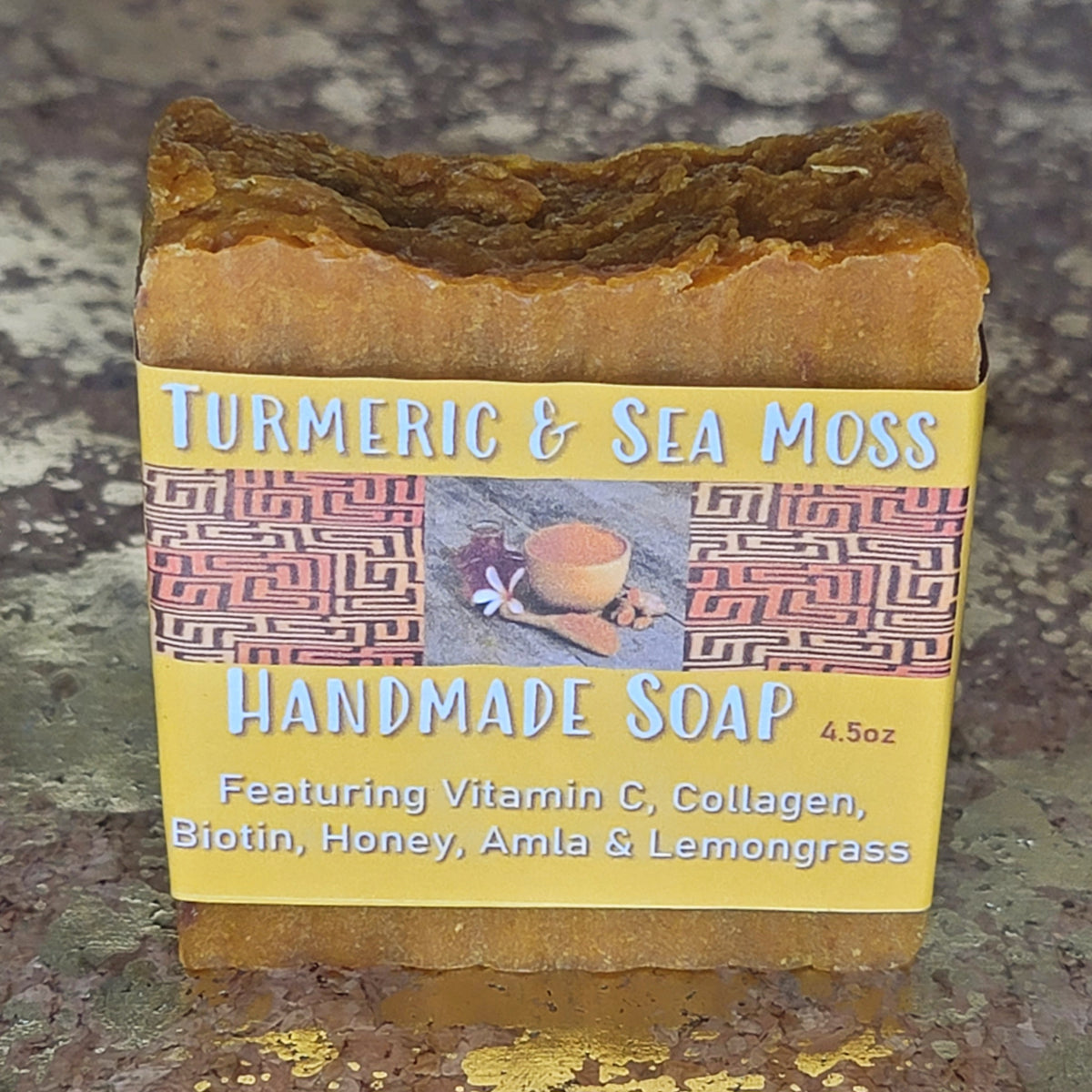 Turmeric &Sea Moss Handmade Soap