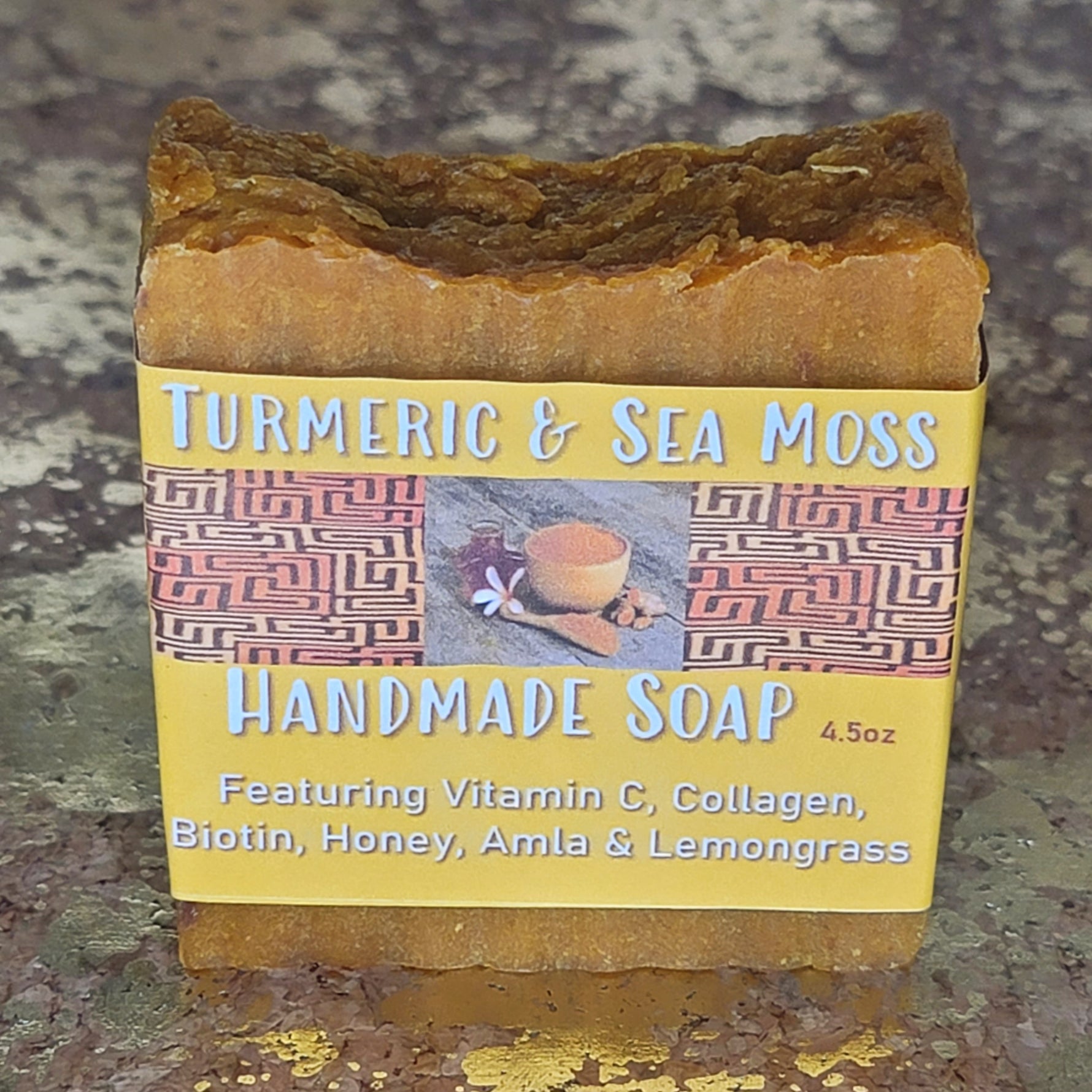 Turmeric &Sea Moss Handmade Soap