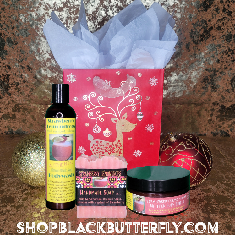 Strawberry Lemondrops Bath & Body Holiday Trio Gift Set