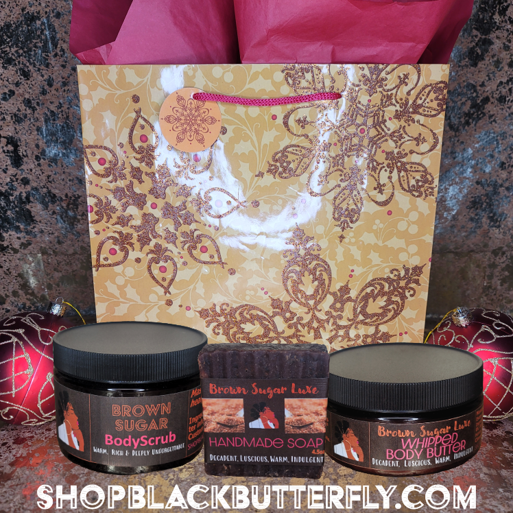Brown Sugar Luxe Bath & Body Holiday Trio Gift Set