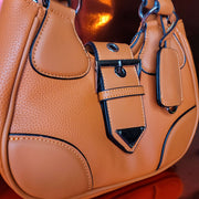 Orange Buckle Bag