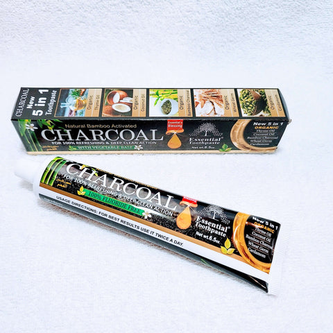 5 in 1 Natural Charcoal Toothpaste