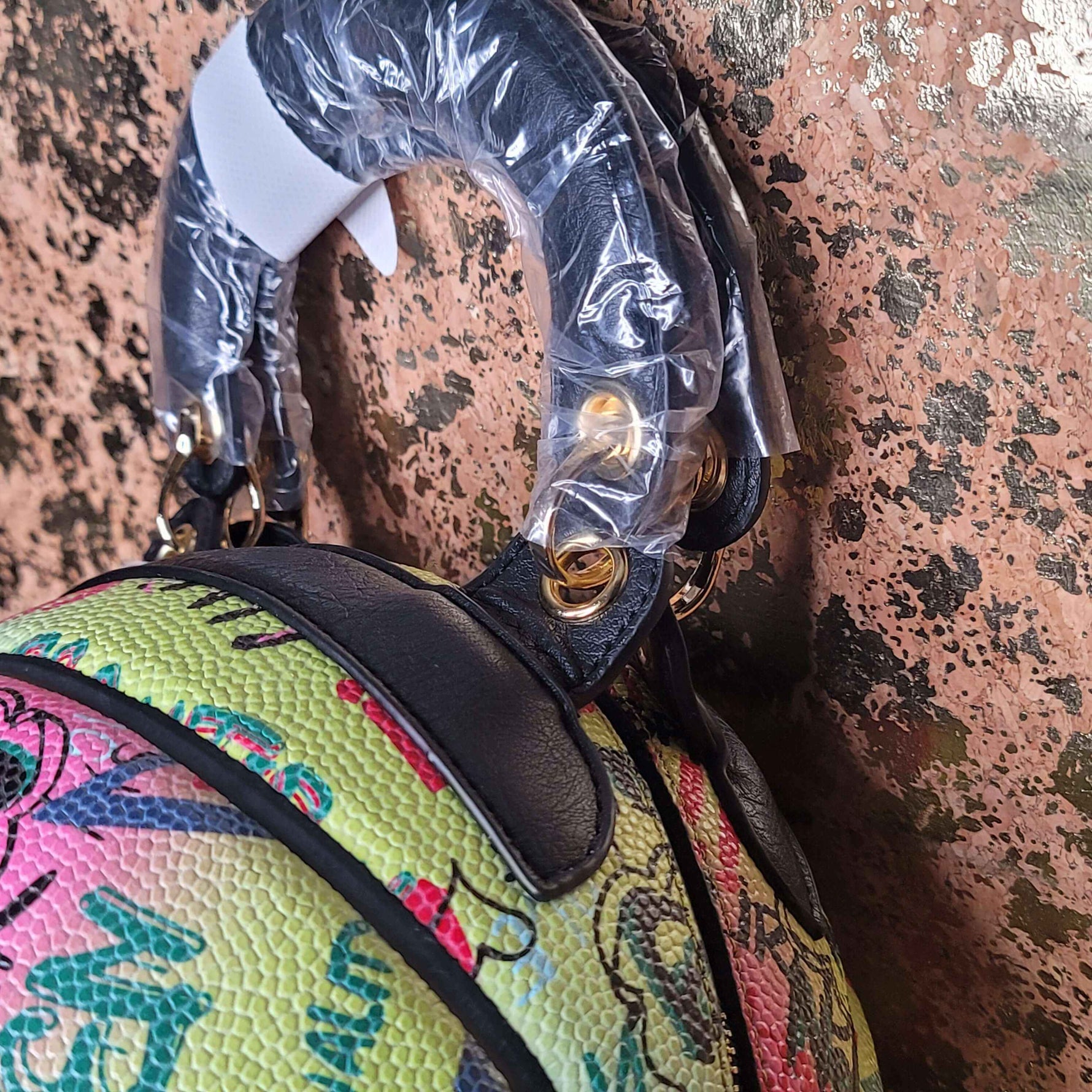 Graffiti Basketball Crossbody Bag