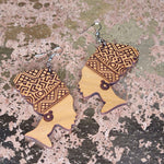 Wooden Mama Africa Earrings