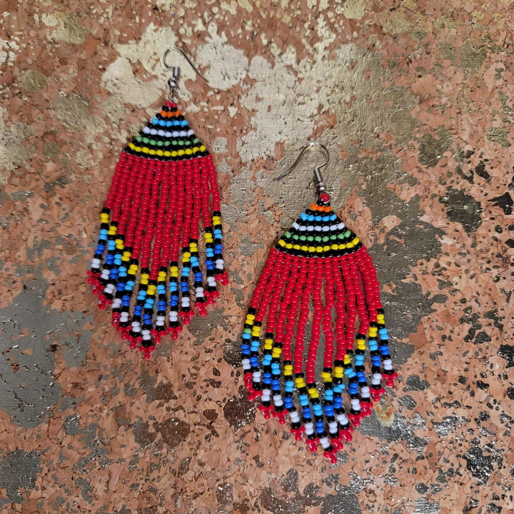 Beaded Maasai-inspired Earrings