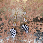 Shell & Africa Bone Earrings