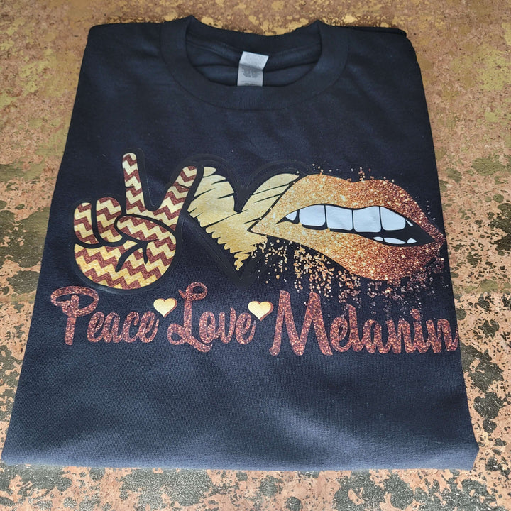 Peace Love & Melanin Tee