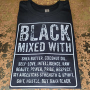 Black Mixed  With Tee