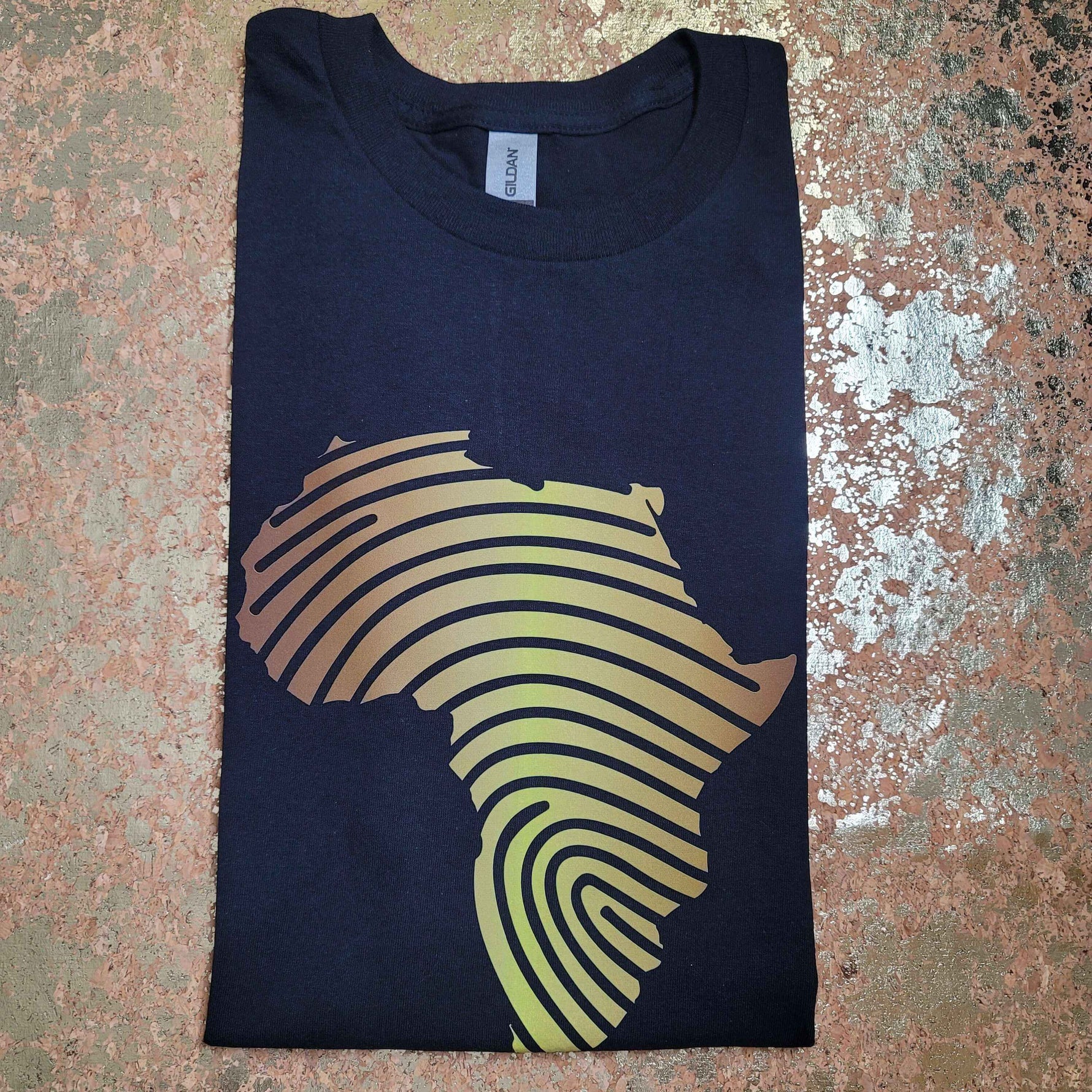 Fingerprint African Map Tee