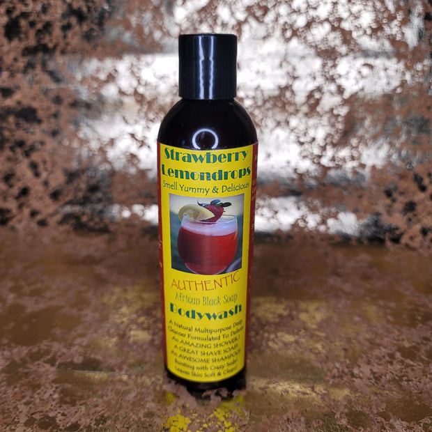 Strawberry Lemondrops Black Soap Body Wash