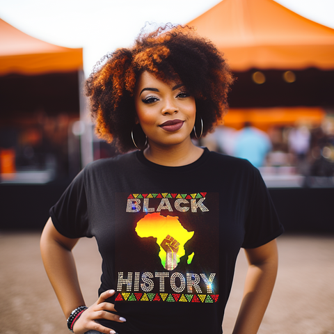 Black History Month Bling Tees